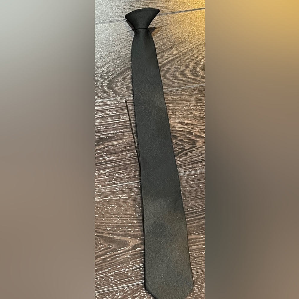 Black Clip-on Duty Tie New 21" or 24"